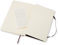 Carnet Moleskine large 130x210mm carreau 5x5mm couverture souple noir-1