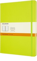 Carnet Moleskine XL 190x250mm ligné couverture rigide vert citron