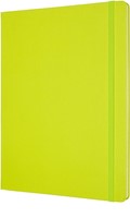 Carnet Moleskine XL 190x250mm ligné couverture rigide vert citron-2