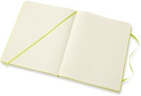 Carnet Moleskine XL 190x250mm ligné couverture rigide vert citron-3