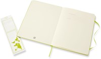 Carnet Moleskine XL 190x250mm ligné couverture rigide vert citron-2
