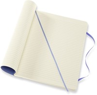 Carnet Moleskine XL 190x250mm ligné couverture souple bleu hortensia-3