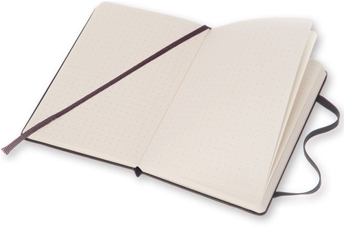 Carnet Moleskine Pocket 90x140mm pointillé couverture rigide noir-3
