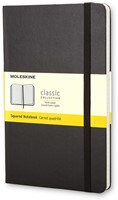 Carnet Moleskine Pocket 90x140mm carreau 5x5mm couverture rigide noir