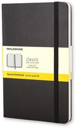 Carnet Moleskine Pocket 90x140mm carreau 5x5mm couverture rigide noir