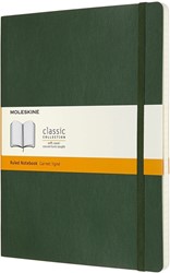 Carnet Moleskine XL 190x250mm ligné couverture souple vert myrte