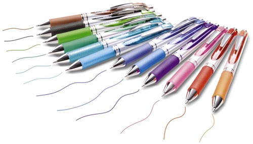 Roller gel Pentel BL77 EnerGel Medium assorti 12 pièces-3