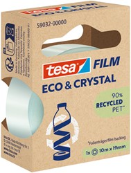 Ruban adhésif Tesa eco & crystal 59032 19mmx10m transparent blister