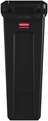 Collecteur Rubbermaid Slim Jim Vented avec conduits d'aération 87L noir