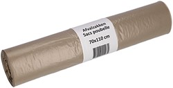 Sac poubelle Cleaninq 70x110cm LDPE Recycled T50 120L transparent