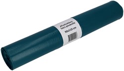 Garbage bag Cleaninq 90x110cm LDPE recycled T60 160L blue roll of 20 pieces