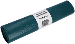 Garbage bag Cleaninq 70x110cm LDPE recycled T50 120L blue roll of 20 pieces