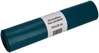Garbage bag Cleaninq 70x110cm LDPE recycled T70 120L blue roll of 20 pieces