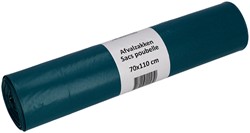 Garbage bag Cleaninq 70x110cm LDPE recycled T70 120L blue roll of 20 pieces