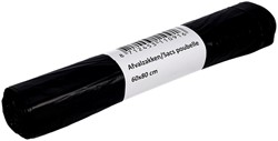 Garbage bag Cleaninq 60x80cm HDPE T23 60L black roll of 20 pieces