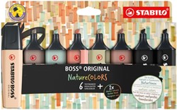 Surligneur STABILO Boss 70/8 NatureCOLORS étui 8 pièces