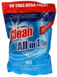 Spülmaschinentabletten zu Hause Clean All-in-One Beutel mit 90 Stück