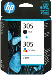 Ink cartridge HP 6ZD17AE 305 black + 3 colors