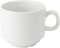 Teacup Olympia Whiteware 200 ml box 12 pieces white