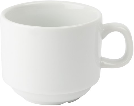 Teacup Olympia Whiteware 200 ml box 12 pieces white