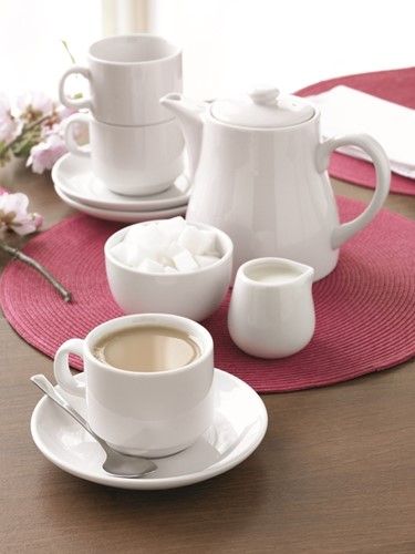 Teacup Olympia Whiteware 200 ml box 12 pieces white-3