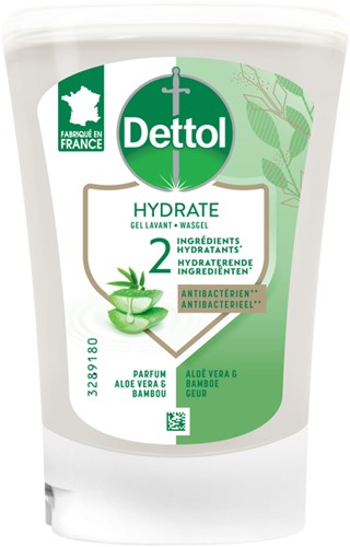 Handzeep Dettol Hydrating Aloe Vera antibacterieël 250ml refill No Touch