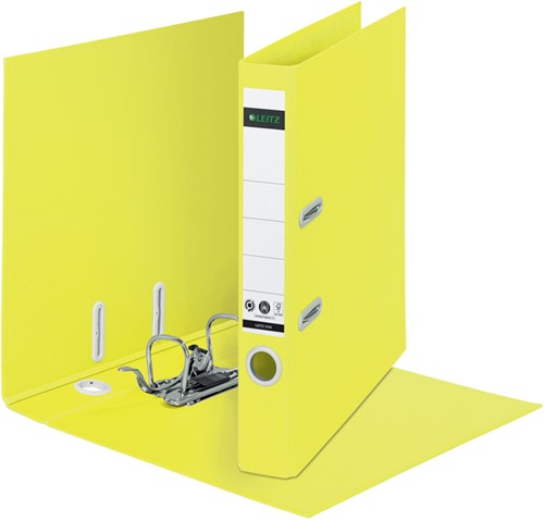 Classeur à levier Leitz 180° Recycle A4 55mm carton jaune