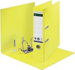 Classeur à levier Leitz 180° Recycle A4 80mm carton jaune