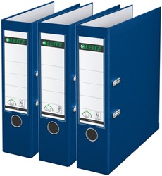 Classeur à levier Leitz 180° 1010 A4 80mm bleu 3 pièces