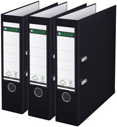 Classeur à levier Leitz 1010 180° A4 noir 3 pièces