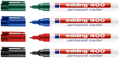 Marqueur edding 400 ogive 1mm assorti-2