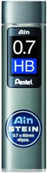 Mine portemine Pentel Ain Stein HB 0,7mm étui 40 pièces