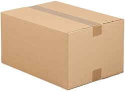 Boîte d'expédition pliable IEZZY 200x150x100mm cannelure-B brun