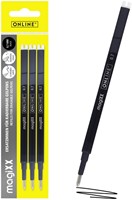 Recharge stylo gel Online MagiXX Medium noir blister 3 pièces
