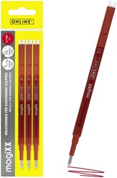 Recharge stylo gel Online Magixx Medium rouge blister 3 pièces