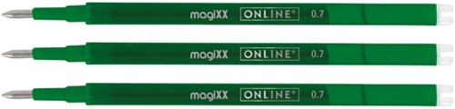Recharge stylo gel Online MagiXX Medium vert blister 3 pièces-2