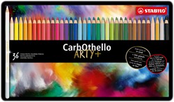 Crayon craie pastel STABILO CarbOthello assorti boîte 36 pièces