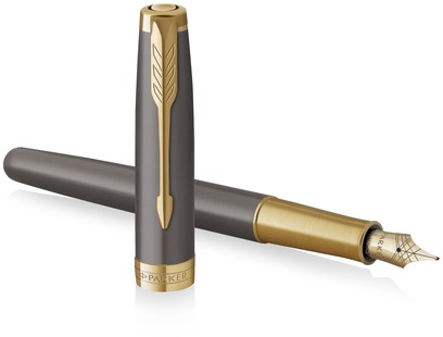 Stylo plume Parker Sonnet Collection Grey GT Medium-3