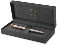 Stylo plume Parker Sonnet Collection Grey GT Medium-1