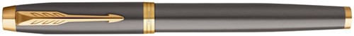 Stylo plume Parker IM Collection Grey GT Medium-2