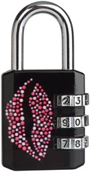 Padlock Masterlock 3-digit combination 30mm kiss pattern