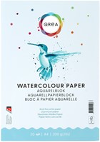 Bloc aquarelle Qrea A4 20 feuilles 200g collé