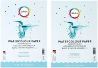 Bloc aquarelle Qrea A4 20 feuilles 200g collé-2