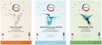 Bloc aquarelle Qrea A4 20 feuilles 200g collé-3
