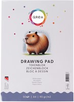 Bloc à dessin Qrea A4 50 feuilles 90g collé