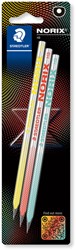 Crayon Staedtler Norix HB blister 3 pièces