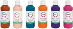 Gouache Qrea set 6 couleurs fun 250ml