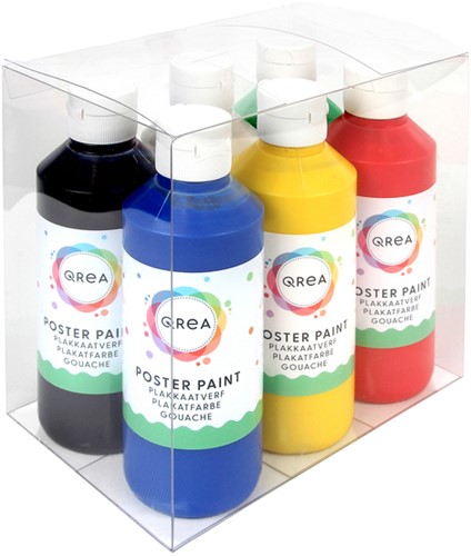 Gouache Qrea set 6 couleurs standard 250ml-2