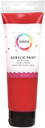 Peinture acrylique Qrea 120ml vermillon