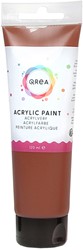 Peinture acrylique Qrea 120ml sienne brûlée